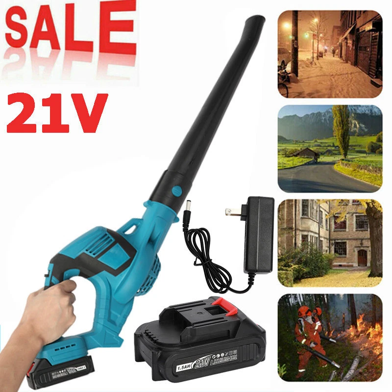 Cordless Leaf Blower Electric Mini Leaf Blower with 1*Batteries and Charger  21V