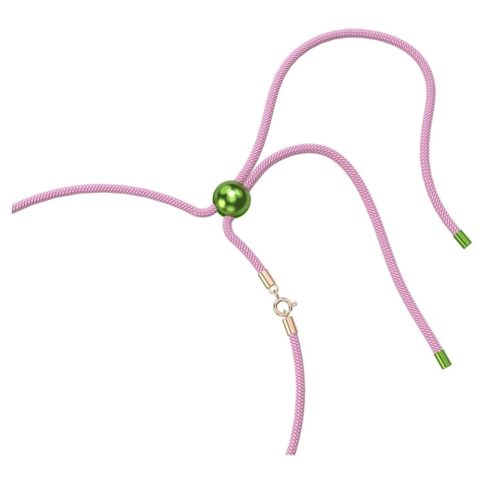 Collar Swarovski Dulcis, Cristales Corte Cojín, Verde, Rosa-5601585 Nuevo Foto 3 de 4