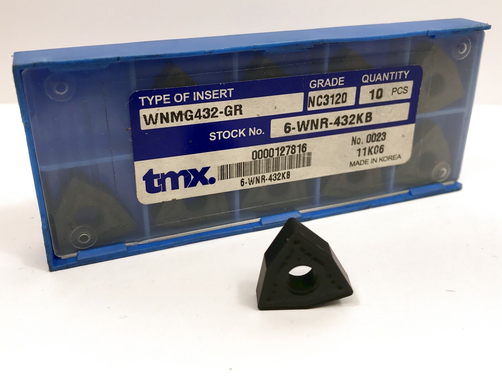TOOLMEX TMX WNMG432-GR 6-WNR-432KB Carbide Inserts Grade NC3120 10pcs New