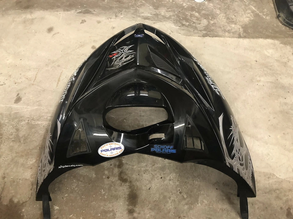 Capucha negra de plástico Polaris 900 Fusion IQ 700 05 06 2005 2006 OEM Foto 4 de 4