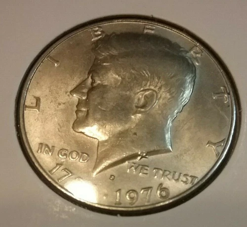 Photo of a 1976-P Kennedy Half Dollar from an eBay listing that sold on Jul 21, 2026