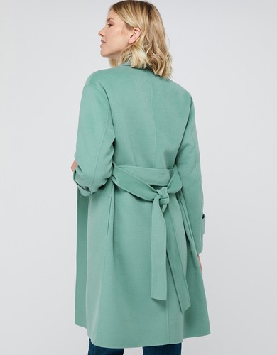 Y MONSOON BELLA BELTED WRAP COAT MINT 