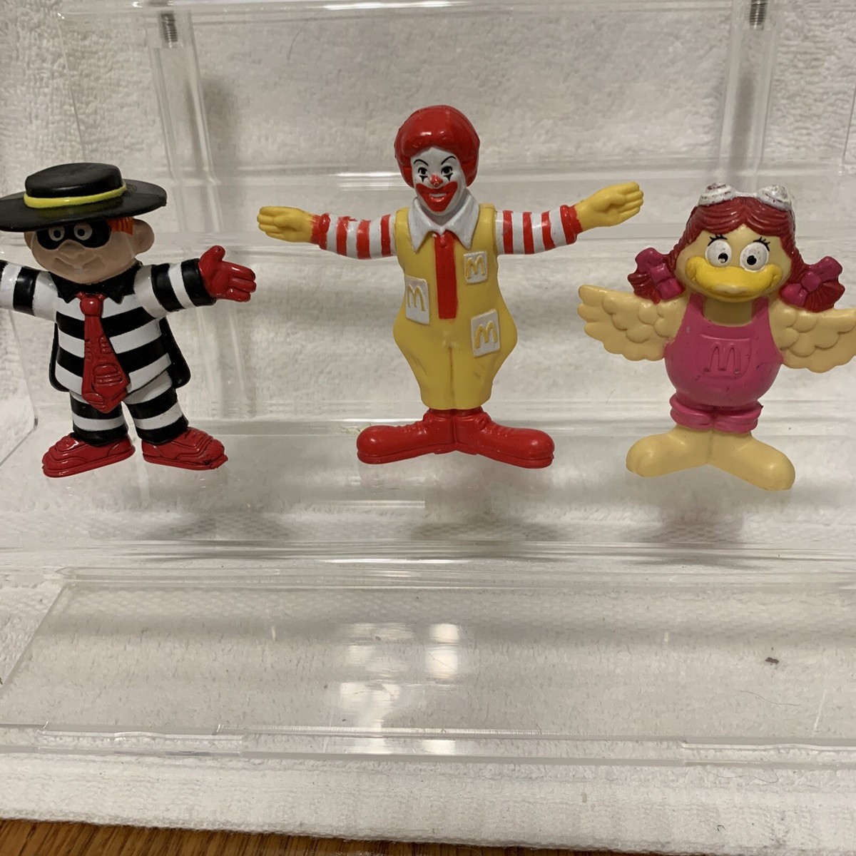 3 PC. Vintage 1995 Ronald Mcdonald, Hamburglar & Birdie