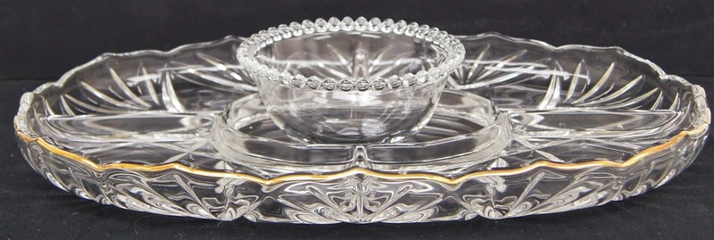 MIKASA Hampshire Gold SA 810/560 Chip & Dip 15" IN BOX GERMANY