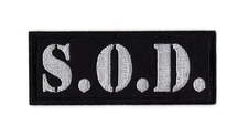 SOD Sew-on Patch | S.O.D. Stormtroopers Of Death American Thrash Metal Band Logo