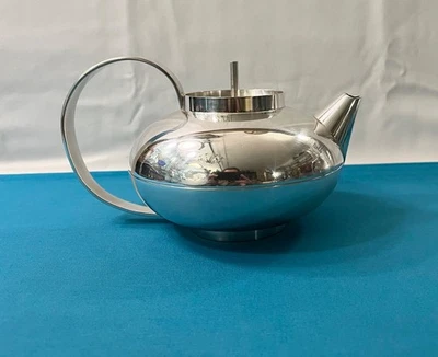 Théière CHRISTOFLE modèle CEYLAN par LINO SABATTINI métal argenté café thé table - Photo 1/4