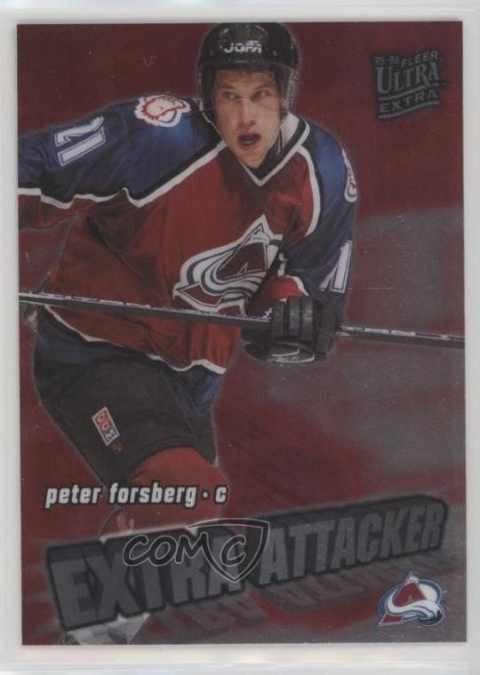 1995-96 Fleer Ultra Extra Extra Attacker Peter Forsberg #5 HOF