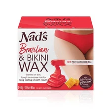 Nad's Brazilan & Bikini Wax Kit, Hair Removal For Women, Body Wax Specifically F