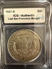 1921-S $1 Morgan Silver Dollar - Last SF Morgan - Silver Coin -ICG