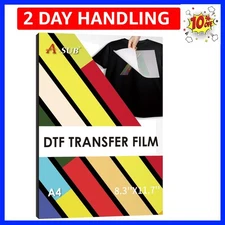 DTF Transfer Film - 30 Sheets A4 DTF Film for Sumblimation or DTF Inkjet Prin...