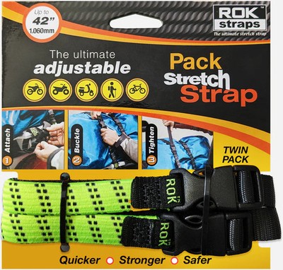 Rok Straps verstellbar Pack Stretch Gepäck 1060 mm 42'' 2er Pack - grün/schwarz