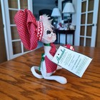2009 Annalee 6" Chef Boy Mouse with Ice Cream Sundae Red White Green Xmas w TAG — photo 6