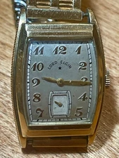 Vintage Men’s Lord Elgin Tank Watch 14K Gold Filled Manual Wind 