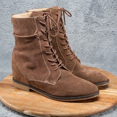 Hush Puppies Ankle Boots Golden Tan Suede Women s Size 11