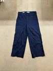 Loft The Palmer Wide Leg Navy Crop Pants Women’s 6 — photo 4