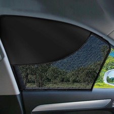 2 PCS Car Window Shades, Magnetic Double Layer Car Side Window Sun Shades