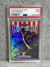 1999-00 Bowman's Best #WB2 Kevin Garnett World's Best PSA 9