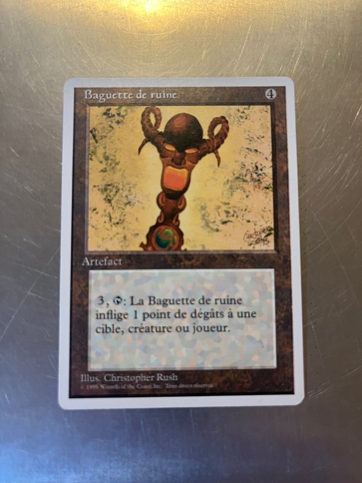 Rod of Ruin,  Foreign 4th Edition Magic Cards, LP, COMBINED SHIPPING