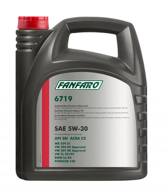 Motoröl 6719 Fanfaro Longlife 5W-30 VW504.00/507.00 MB229.51 5L Kanister