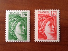 France Yvert No 2101-2102 ** Sabine 1980