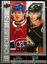 Cole Caufield/Zegras 2021-22 Upper Deck Series 1  Young Guns Checklist #250