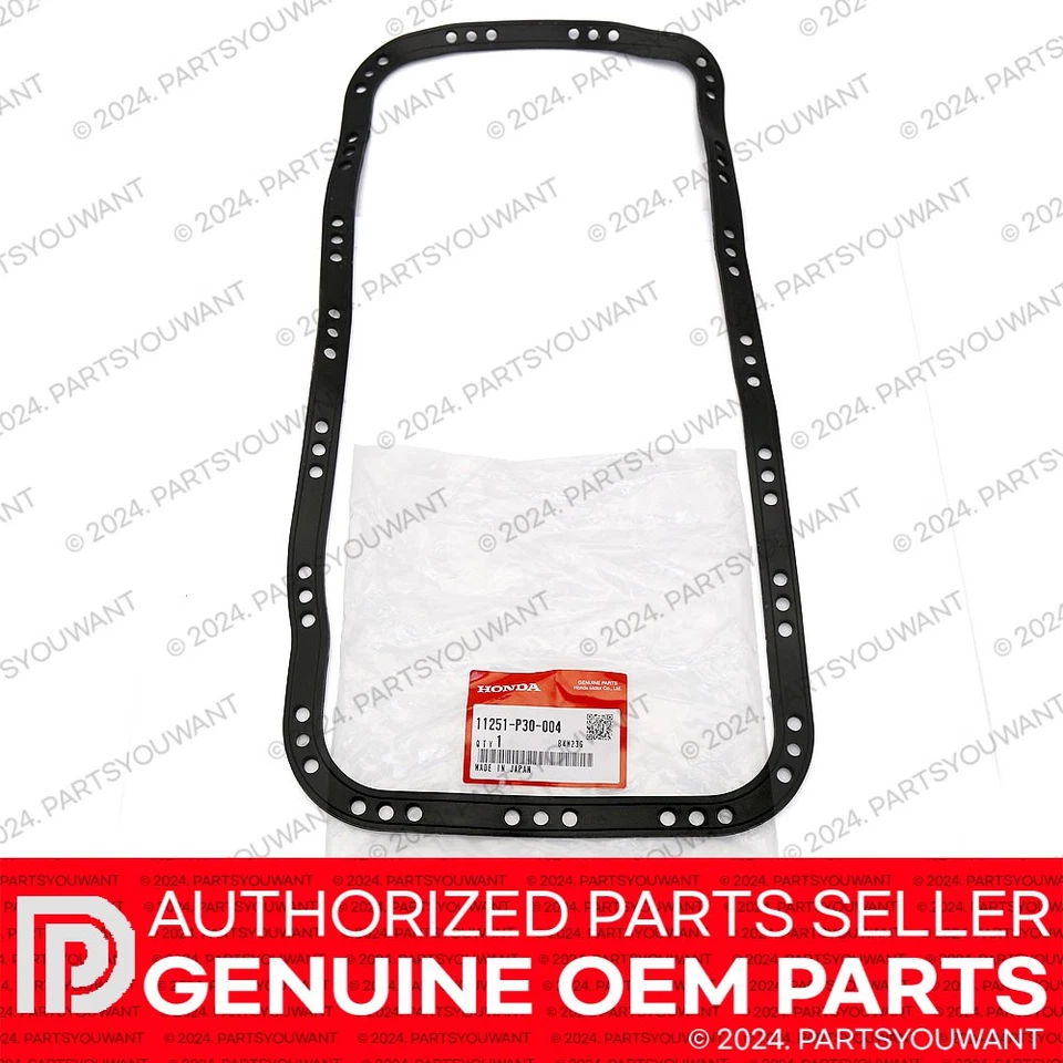 Junta de cárter de aceite original Honda Civic Integra OEM 11251-P30-004 / 11251P30004 NUEVO Foto 3 de 4