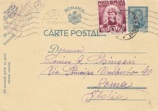 Romania: 1940: Braila a Roma su intero postale