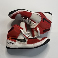 Size 9 nike fury custom Off-White wrestling shoes