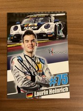 Laurin Heinrich Autogrammkarte Motorsport - Porsche Carrera Cup