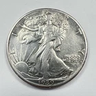 1939-P Walking Liberty Half Dollar 90% Silver 50c Walker Philadelphia US Coin