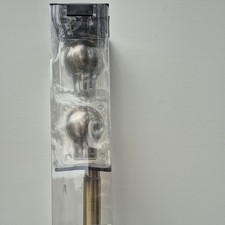 New Next extendable antique brass curtain pole 28mm ball finial kit