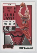 2018-19 Panini Contenders Game Ticket Green Lauri Markkanen #54 4f9