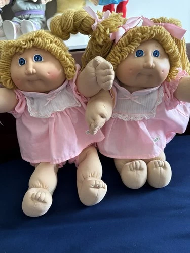 Cabbagepatch Kids Butterscotch Blue Smoke Free Ok Factory Hm2 (2dolls)