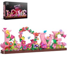 Flower Building Set for Love, 791PCS DIY Romantic Floral Brick Kit, Graduation