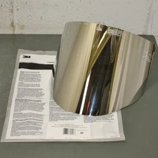 3M Aluminized Face Shield Window 82518-00000, WP96BAL, 9" x 14.5" x 0.08", Green