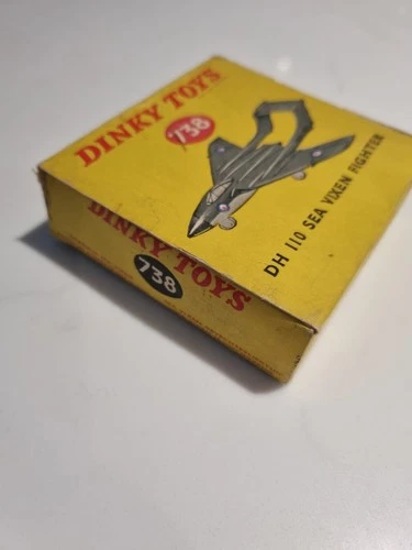 Vintage Dinky Toy 738 DH 110 Sea Vixen Fighter Airplane Meccano  Original Box