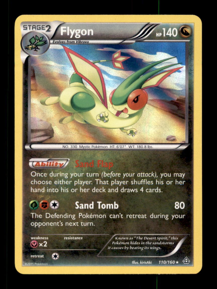 FLYGON 110/160 HOLO R PRIMAL CLASH POKEMON HOLO LP