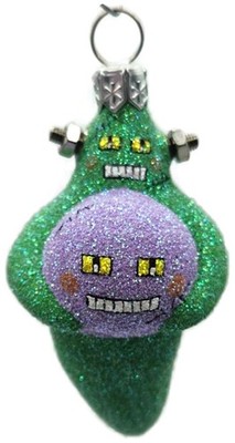 Patricia Breen Franken Surprise Green Lavender Halloween Christmas Tree Ornament