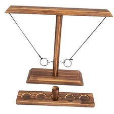 Ring Toss Game for Adults, Hook and Ring Game, Swinging Small Ringtoss Game