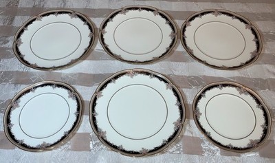MINT Lot of (6) Noritake Palais Royal 4 Salad + 2 Dessert Plates 9773 Bone China