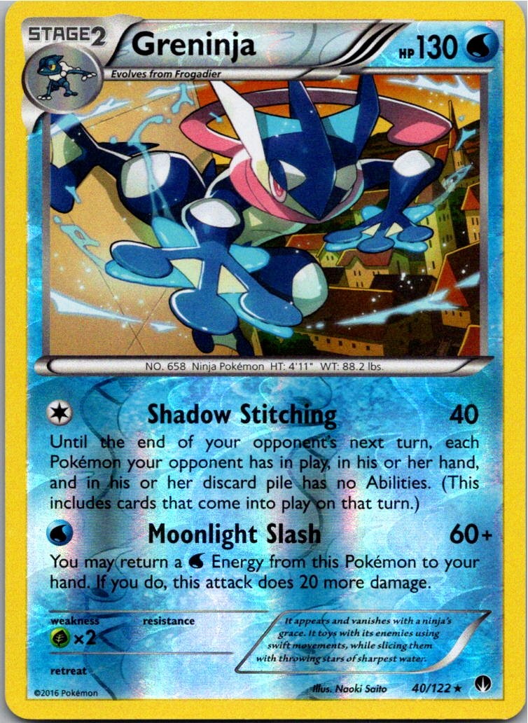 Greninja Rare XY - BREAKpoint 40/122 NM Reverse Holo