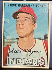 1967 TOPPS STEVE HARGAN (CLEVELAND INDIANS) #440 VG