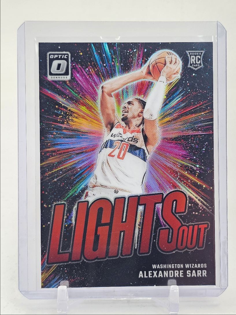 ALEXANDRE SARR 2024-25 DONRUSS OPTIC LIGHTS OUT ROOKIE RED RC /99 Q3701