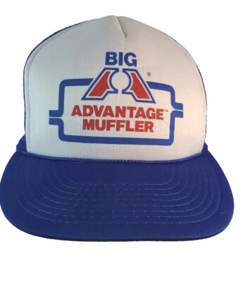 Vintage BIG A AUTOPARTS Mesh  Snapback Trucker Hat Cap Advantade Muffler
