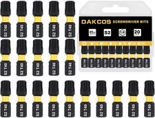 T40 Torx Bit Set 20-Piece Premium S2 Alloy Steel 1-inch Long Screwdriver Inse...