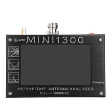 Mini1300 4.3" LCD 0.1-1300MHz HF/VHF/UHF ANT SWR Antenna Analyzer Meter Tester