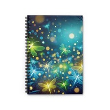 Enchanting Firefly Spiral Notebook - Ruled Line for Dreamers
