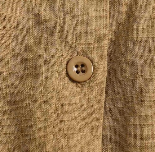 New Retro Women's Long sleeve Blouse Cotton linen Shirt Casual Solid Tops gift - Picture 13 of 18