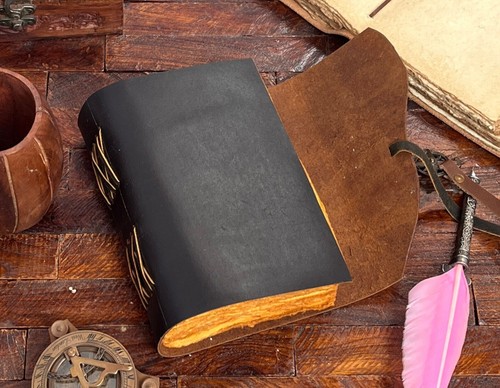 Handmade Vintage Genuine Leather Deckle Edge Journal Diary For Unisex Adult - Picture 5 of 9
