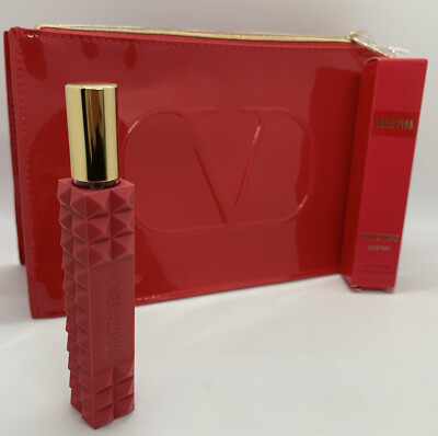 Valentino Voce Viva Eau de Parfum 10ml Taschenspray Go Spray + Lacktasche Neu
